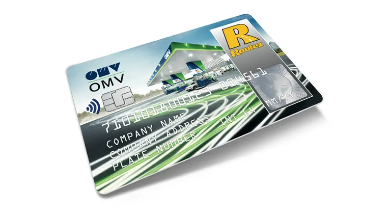 OMV chippel ellátott kártya
